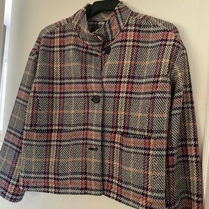 Plaid button up jacket